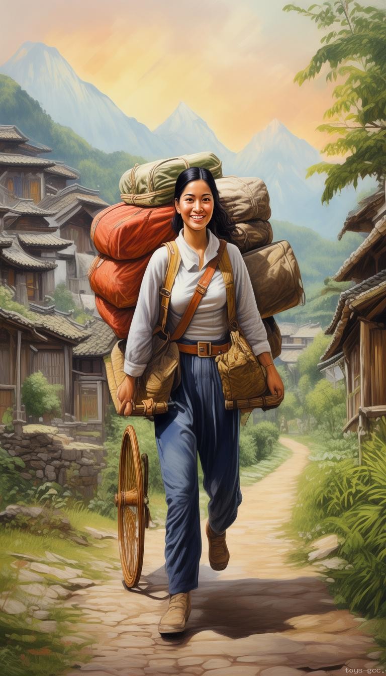 如何看待广西女生高考后扁担挑行李回家的行为？